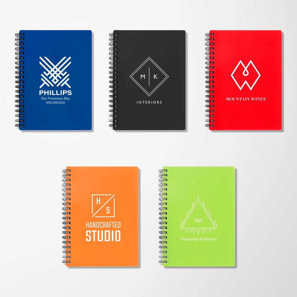 5'' X 7'' Rubbery Spiral Notebook