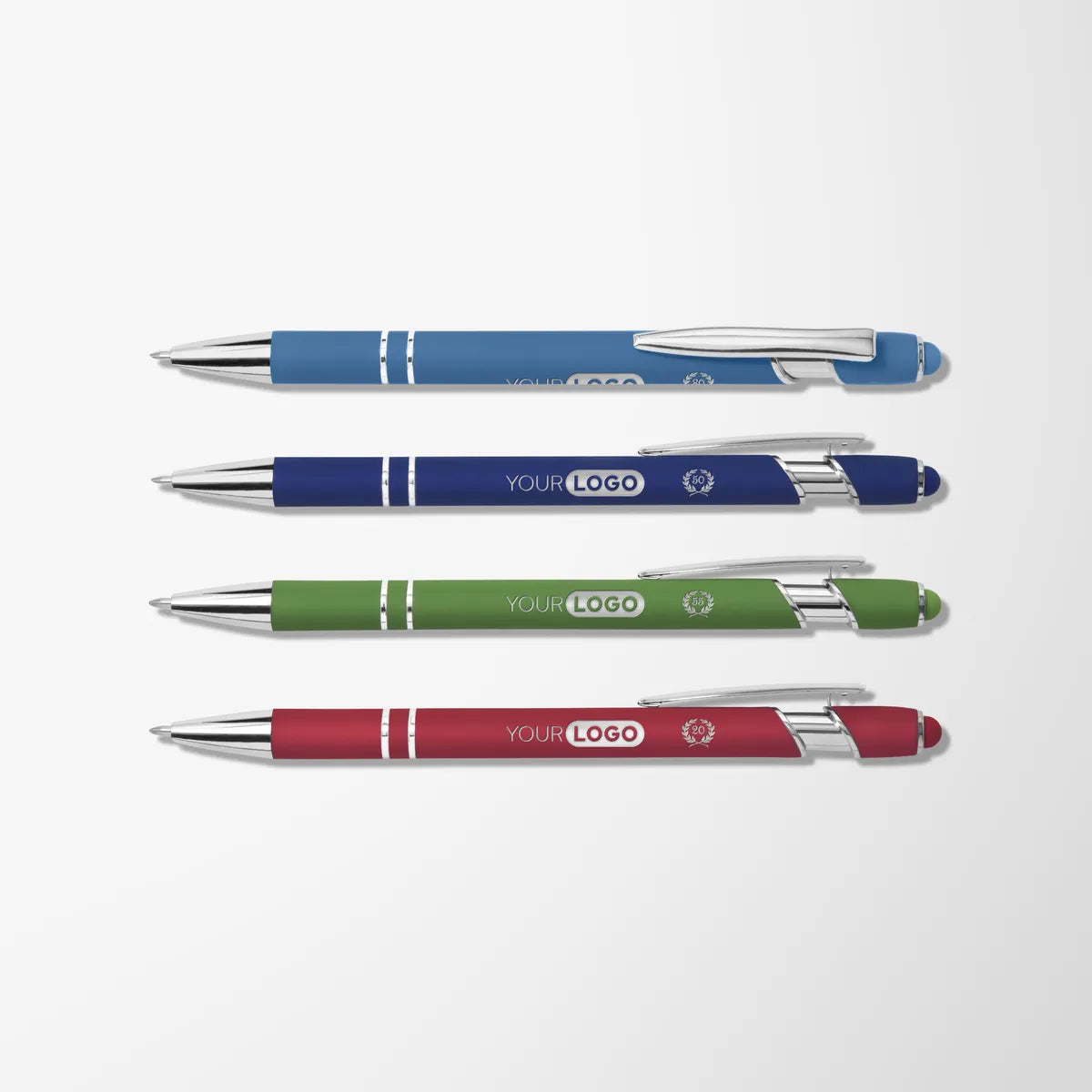 Bright Soft Touch Alpha Pen and Stylus Top -Anniversary