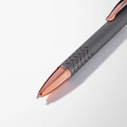 Engraved Mineral Diamond Stylus Pen with Chevron Grip