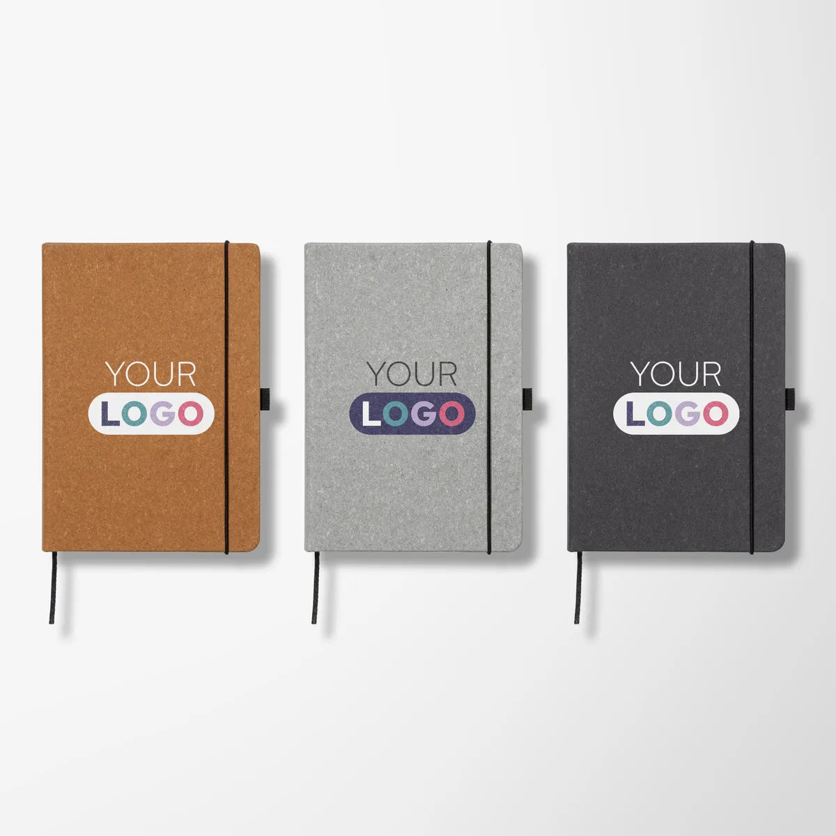 Full Color 8'' x 6'' Palmer Recycled PU Leather Notebook