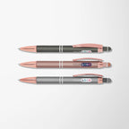 Full Color Mineral Diamond Pen with Rose Gold Trim