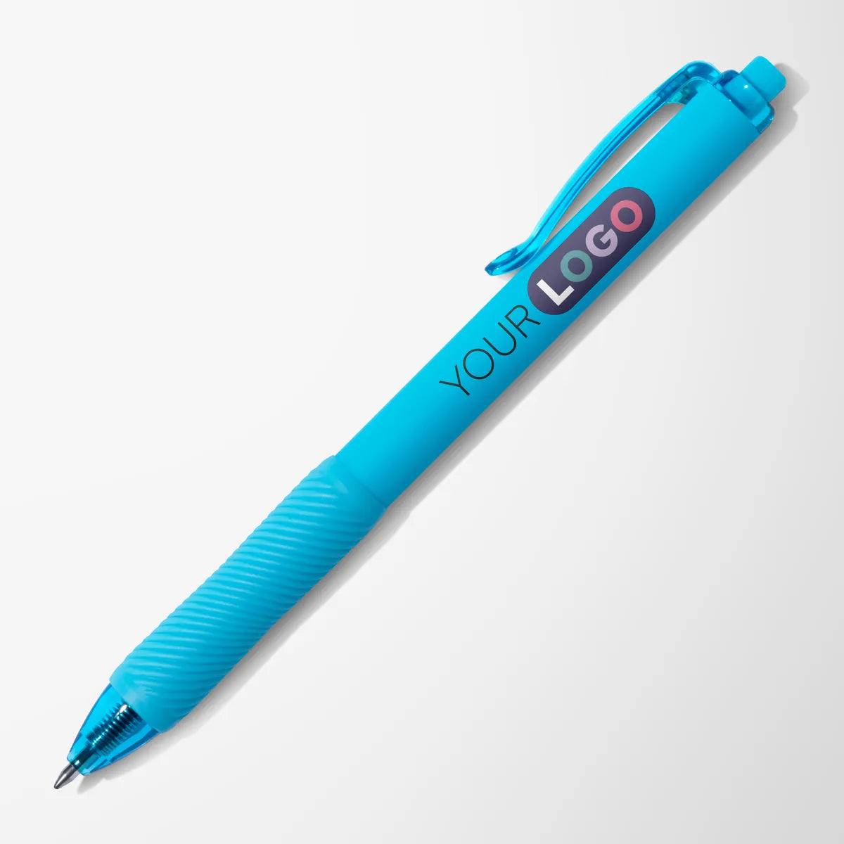 Full Color Bright Textured Grip Jett Gel Pen