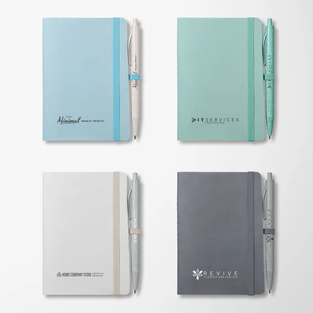 4"x 5.9" Stone Paper Soft Cover Journal & Pen Set