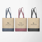 Two-Tone Unity 5 oz. Recycled Cotton Tote Bag