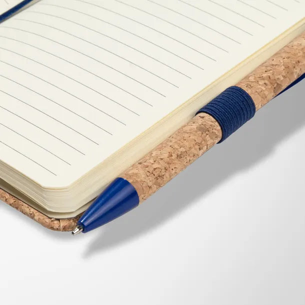3.5" x 5.5" Cork & Linen Beau Notebook Set