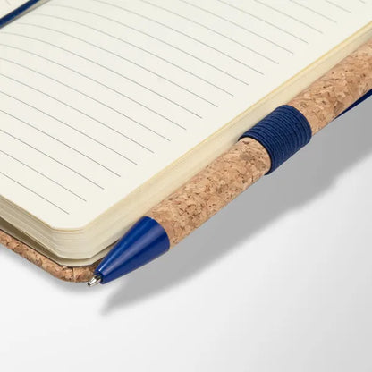 3.5" x 5.5" Cork & Linen Beau Notebook Set
