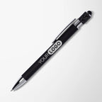 Engraved Soft Touch Compass Fidget Stylus Pen
