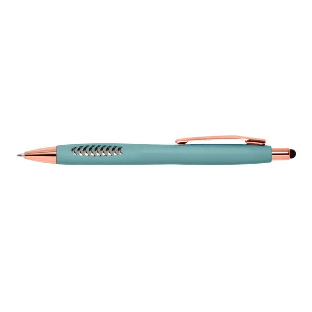 Coastal Basilia Stylus Pen with Rose Gold Trim