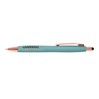 Coastal Basilia Stylus Pen with Rose Gold Trim