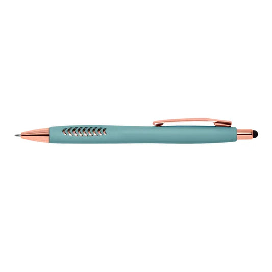 Coastal Basilia Stylus Pen with Rose Gold Trim