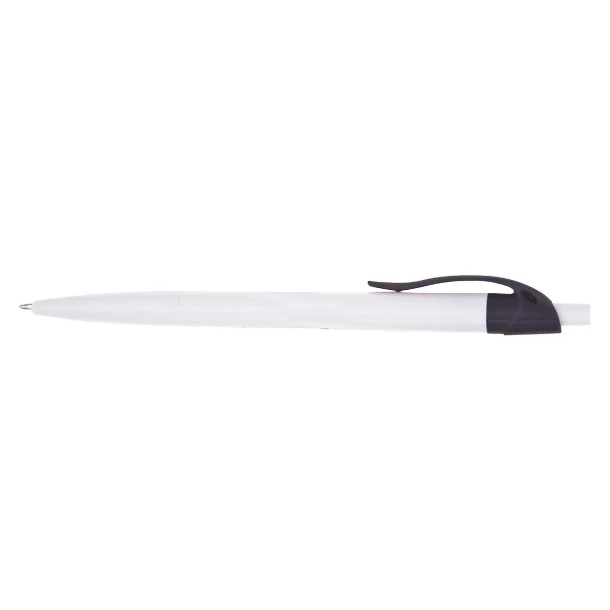White Reggie Pen with Colored Trim and Wavy Clip