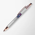 Full Color Croix Fidget Stylus Pen with Rose Gold Trim