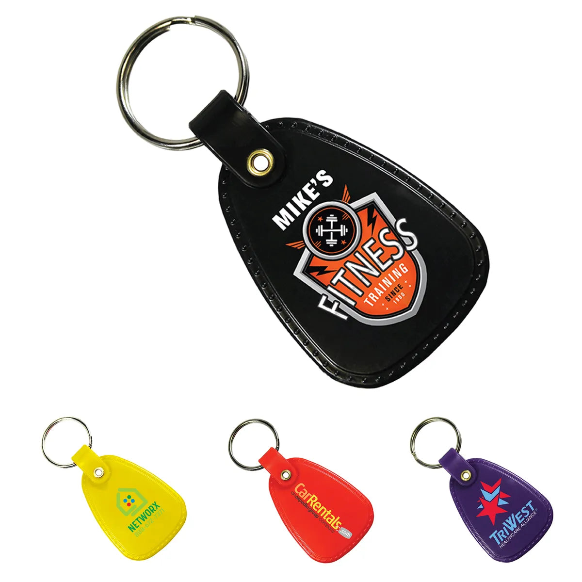 MICROHALT Full Color Western Saddle Key Tag