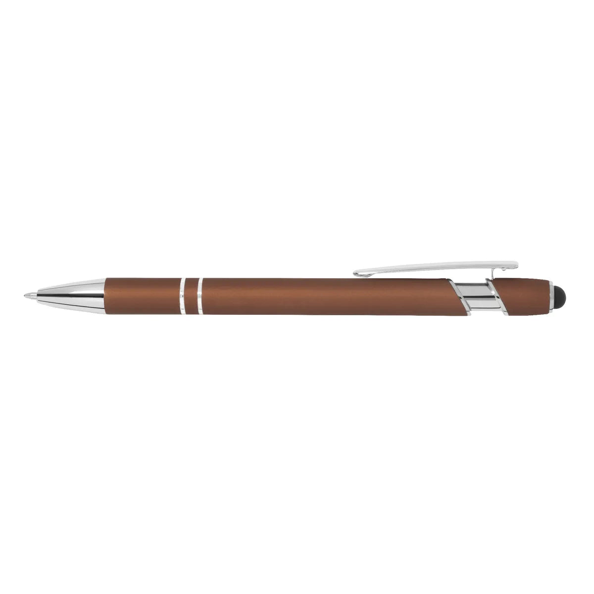 Engraved Mineral Alpha Soft Touch Stylus Pen