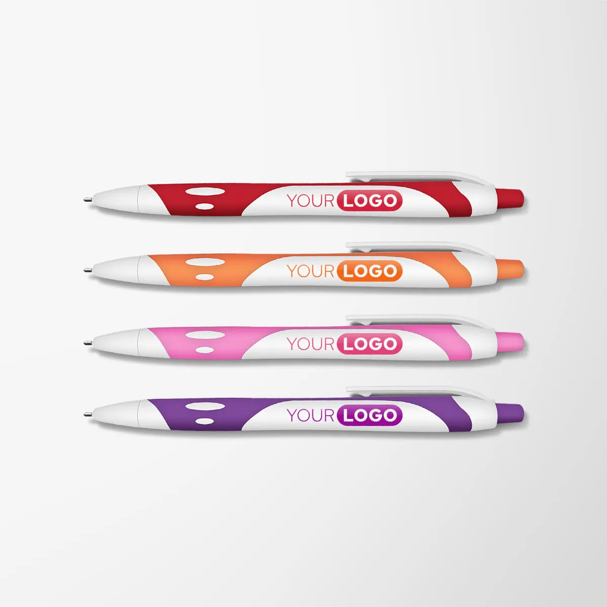 White Soft Touch Gel Sport Hybrid Ink Pen