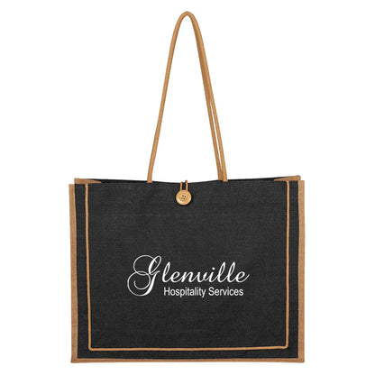 Paradise Jute Tote Bag