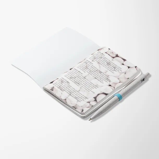 4"x 5.9" Stone Paper Soft Cover Journal & Pen Set