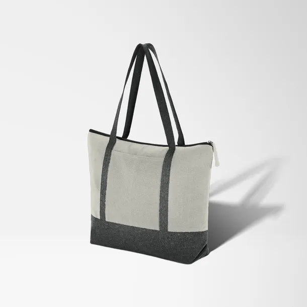 Full Color Repose 10 oz. Recycled Cotton Zippered Tote