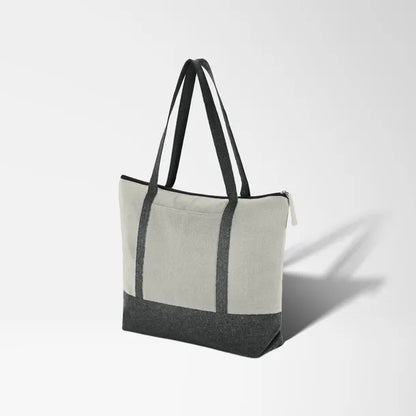 Full Color Repose 10 oz. Recycled Cotton Zippered Tote