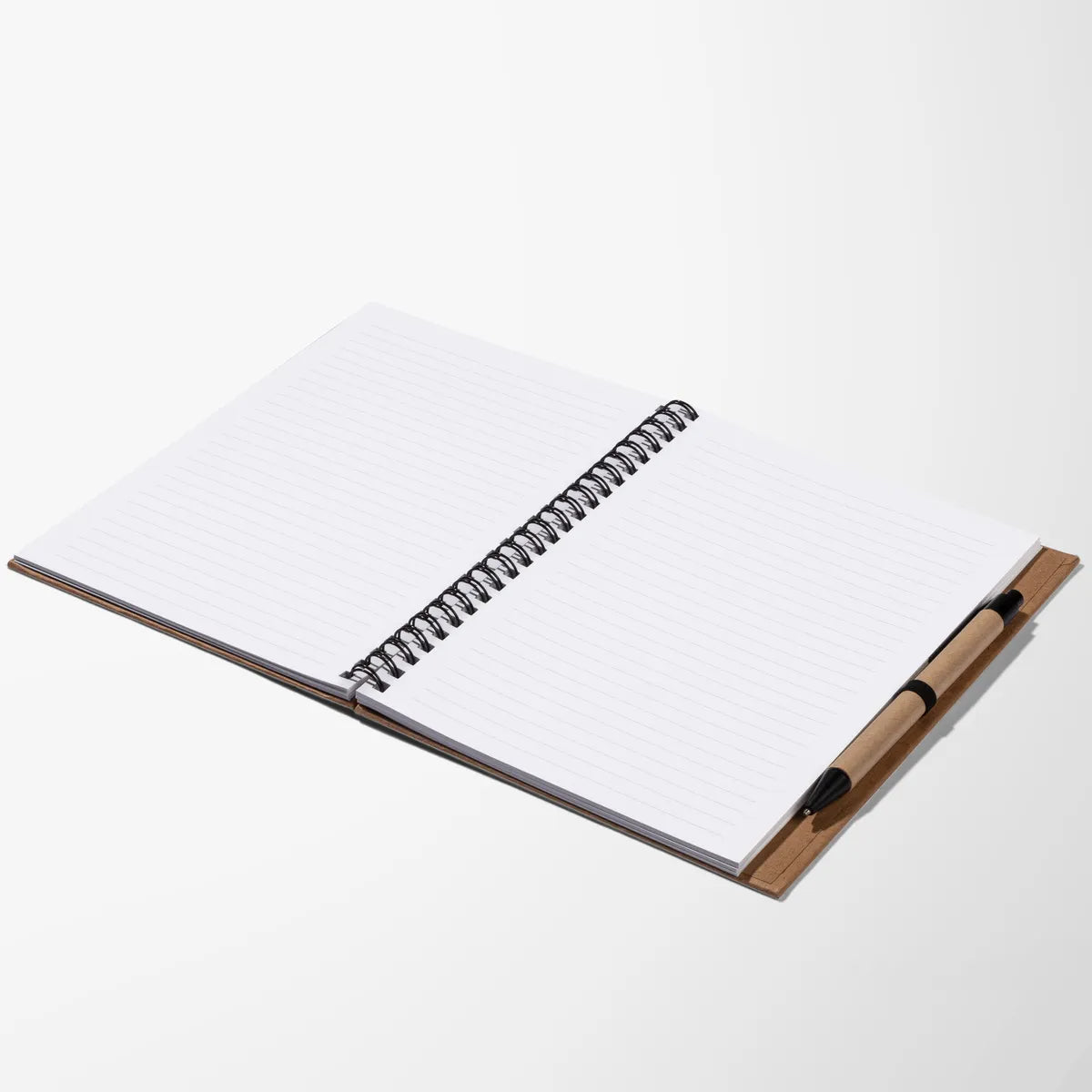 Eco 8.6 X 6.5 Kraft Spiral Notebook and Pen