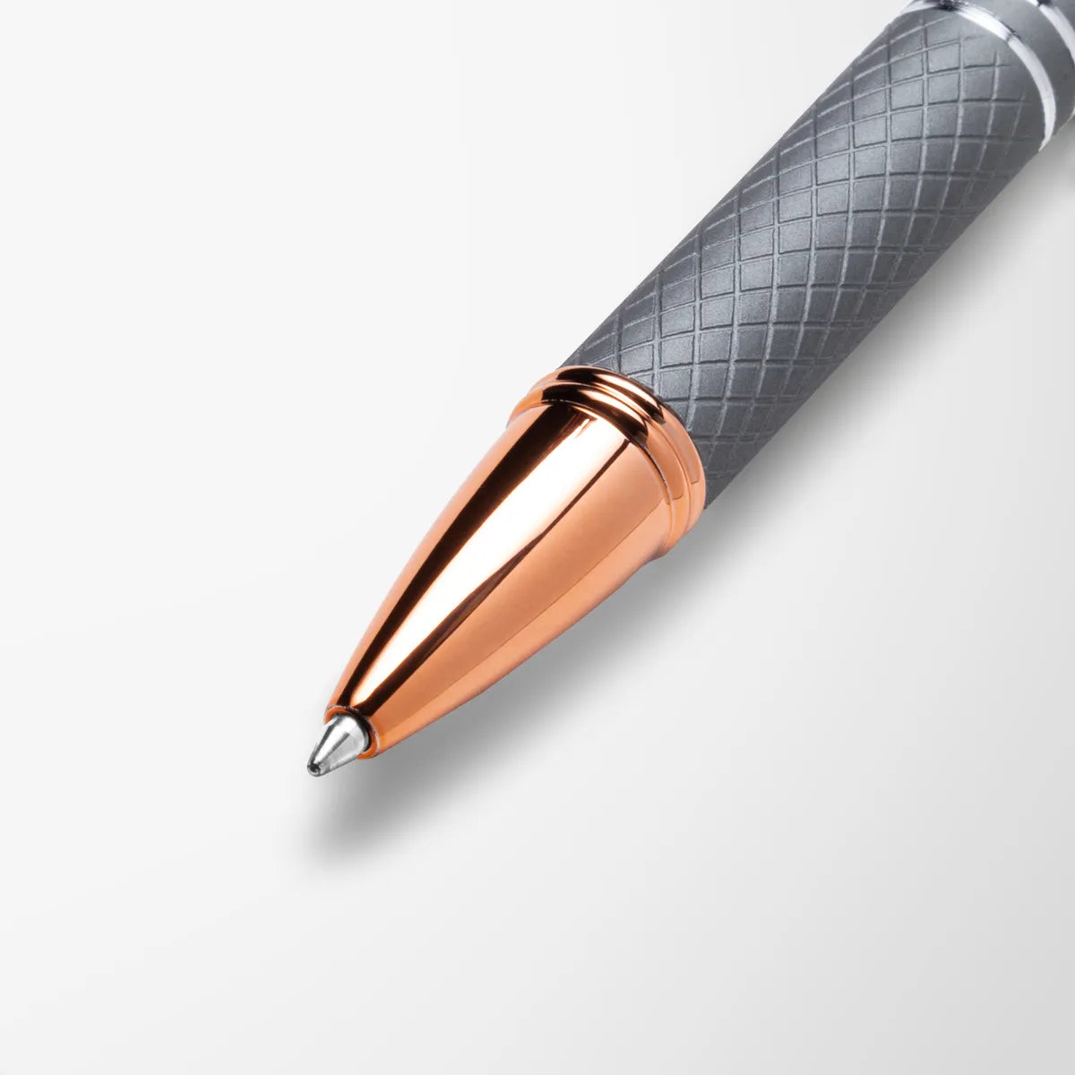 Engraved Mineral Diamond Gel Pen with Rose Gold Trim