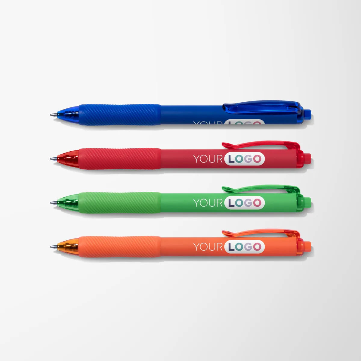 Full Color Bright Textured Grip Jett Gel Pen