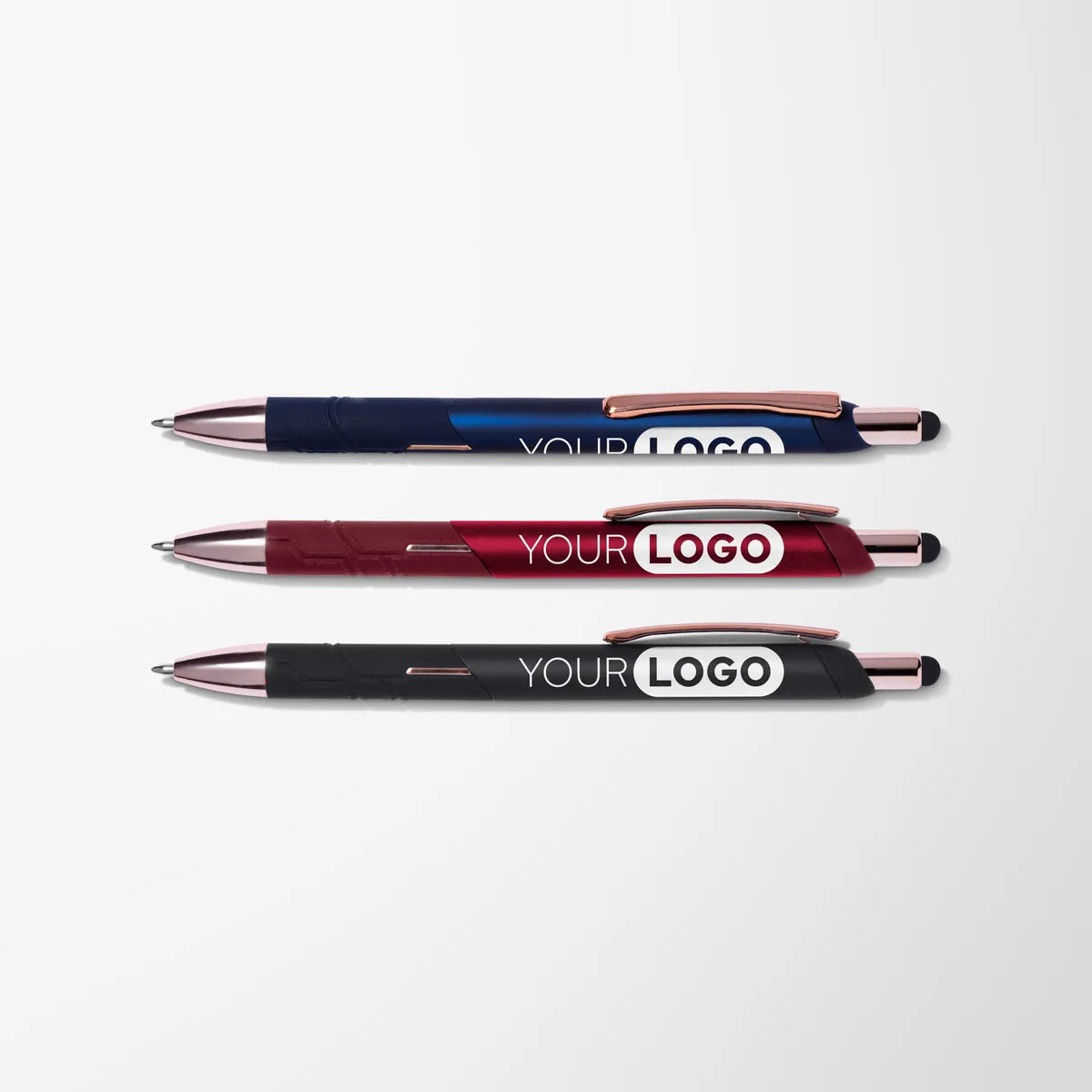 Soft Touch York Pen with Rose Gold Trim