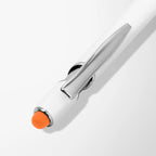 Full Color Inkjet White Alpha Soft Touch Metal Pen with Colored Stylus