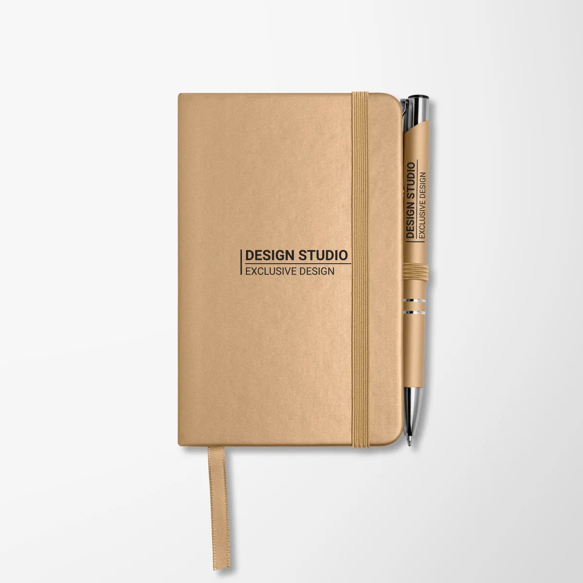 Mineral Soft Touch Note Caddy & Pen Set