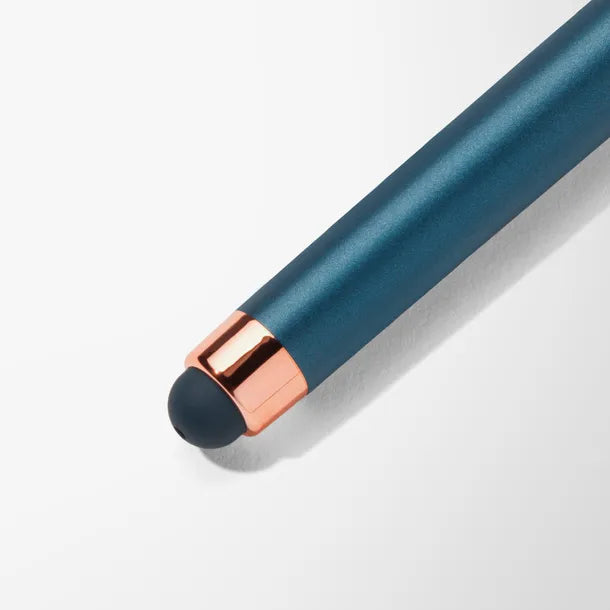 Pearlized Hughes Gel Pen with Rose Gold Trim