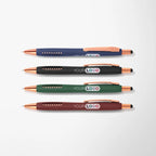 Full Color Soft Touch Basilia Stylus Pen with Rose Gold Trim