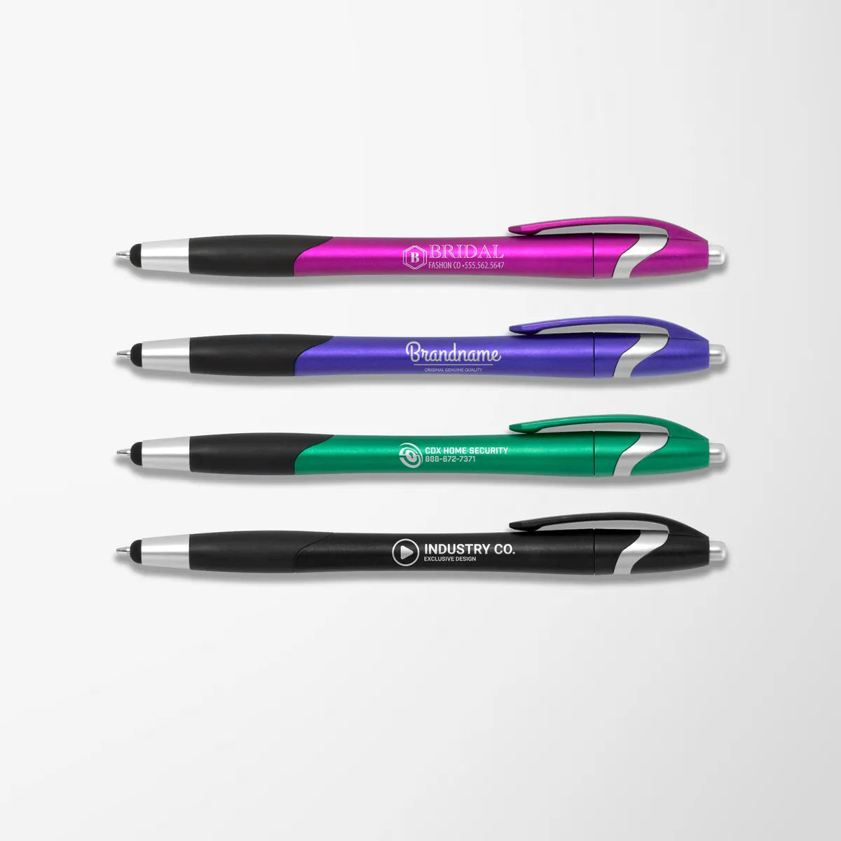 Metallic Cirrus Stylus Pen with Grip