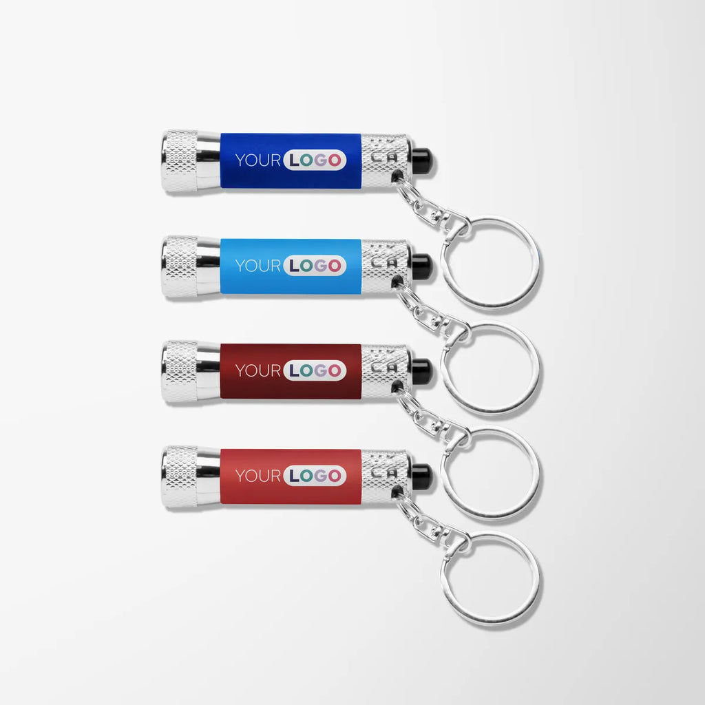 Soft Touch Flashlight Key Chain-Full Color Inkjet