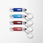 Soft Touch Flashlight Key Chain-Full Color Inkjet