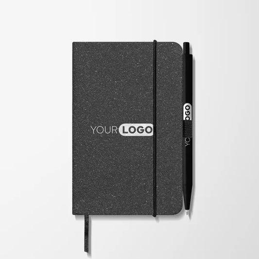 5.5'' x 3.5'' Palmer Recycled PU Leather Notebook & Pen