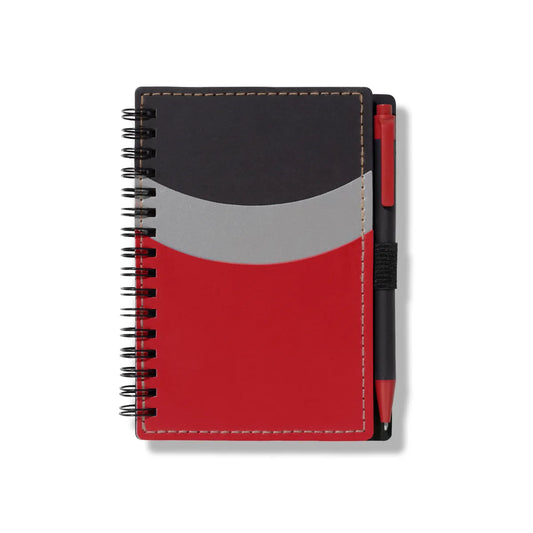 Spiral Notebook with Pocket & Pen