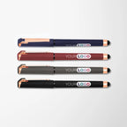 Full Color Hughes Gel Pen with Rose Gold Trim