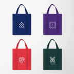 Lila Shopping Tote with Metallic Imprint