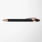 Engraved Recycled Aluminum Alpha Pen with Rose Gold Trim