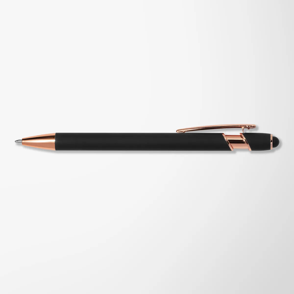 Engraved Recycled Aluminum Alpha Pen with Rose Gold Trim