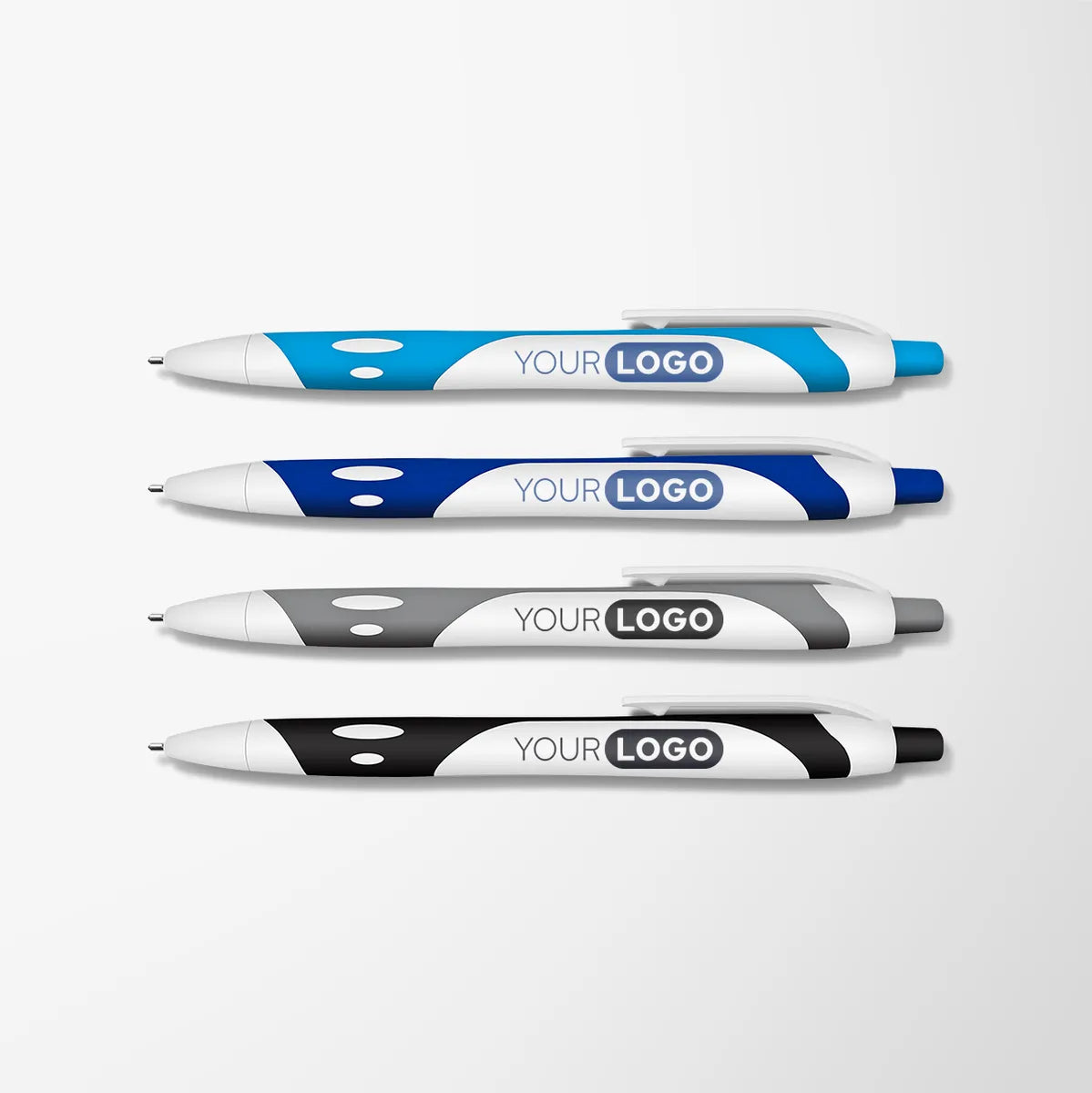 White Soft Touch Gel Sport Hybrid Ink Pen