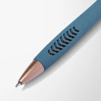 Full Color Textured Soft Touch Basilia Pen with Bronze Trim