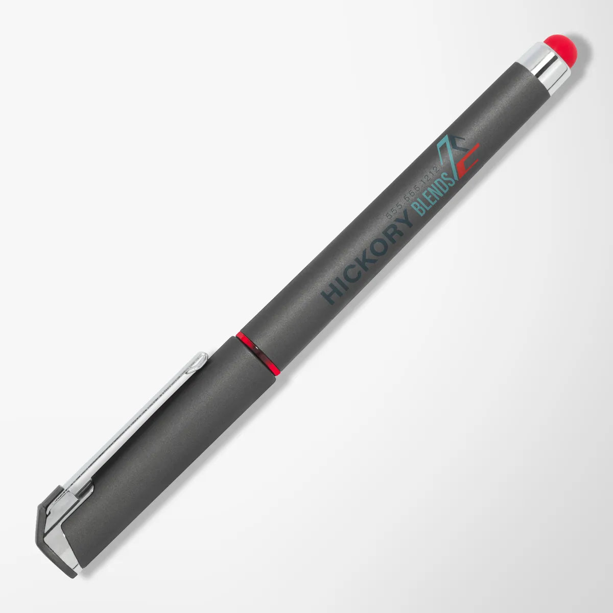 Full Color Soft Touch Hughes Gel Stylus Pen