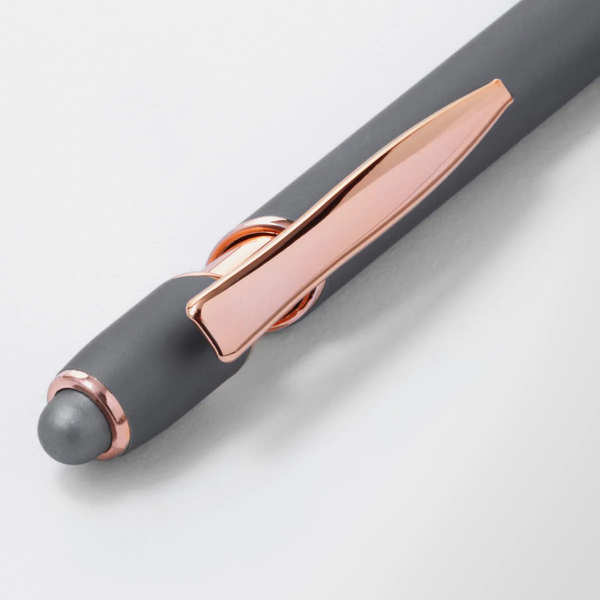 Mineral Alpha Soft Touch Pen with Rose Gold Trim