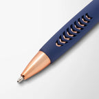 Full Color Soft Touch Basilia Stylus Pen with Rose Gold Trim