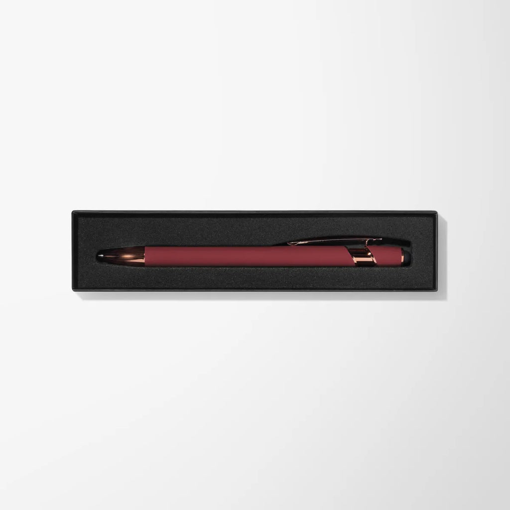 Engraved Alpha Pen with Rose Gold Trim in Thank You Box