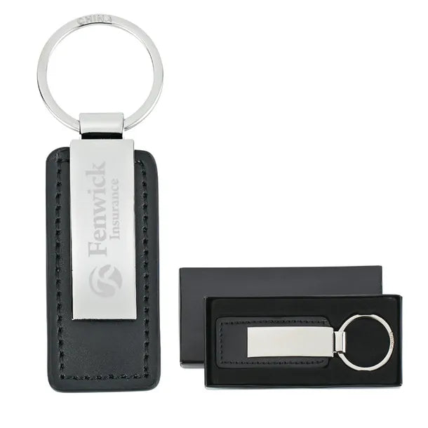 Leatherette Key Tag