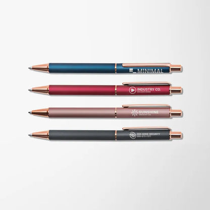 Engraved Mineral Capri Pen with Rose Gold Trim