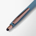 Full Color Textured Soft Touch Basilia Pen with Bronze Trim