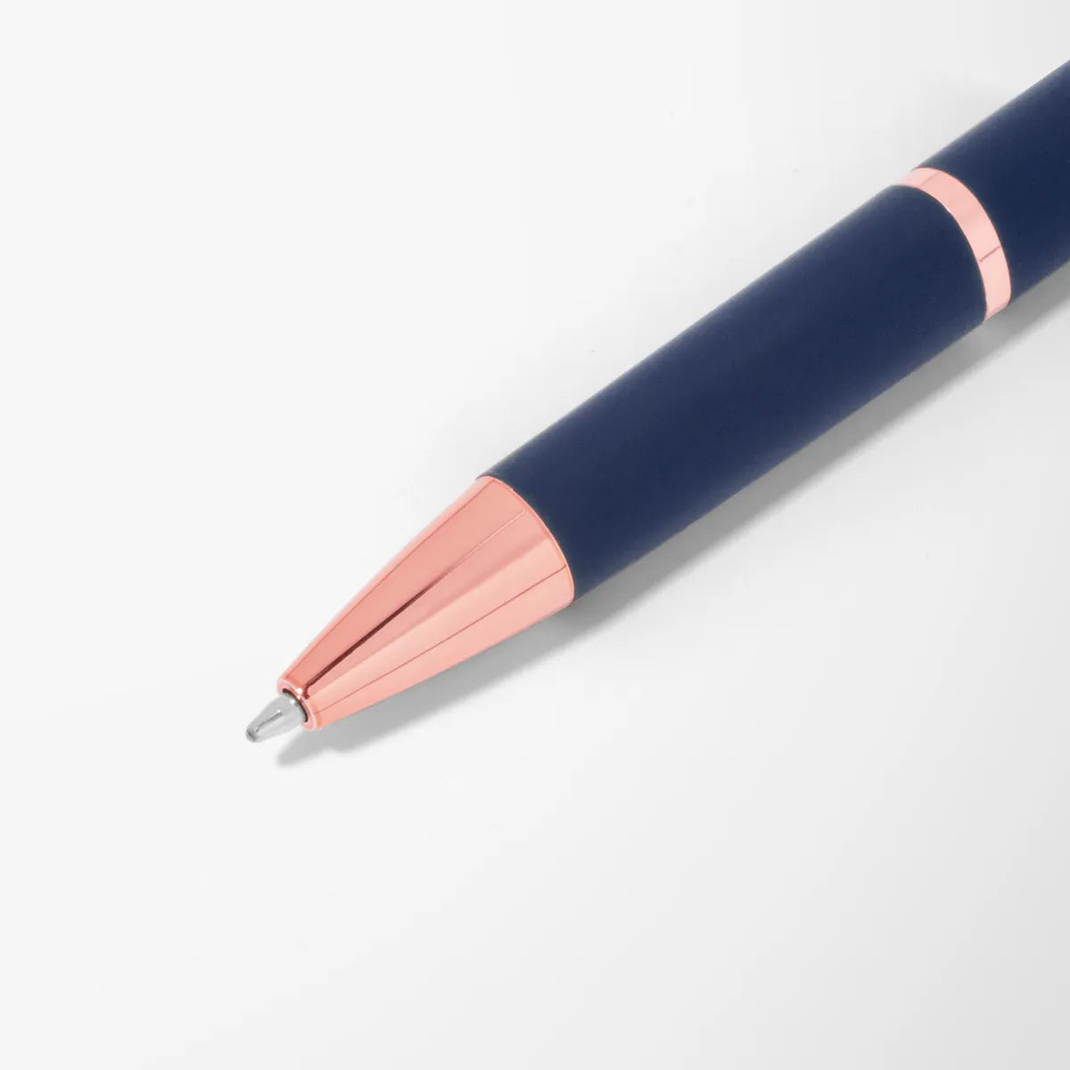 Engraved Metal Triangle Viera Pen with Rose Gold Trim